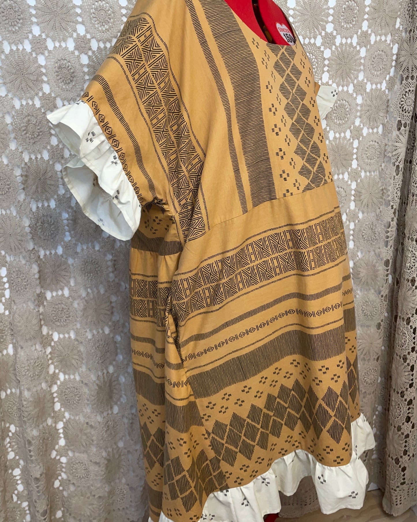 Ruffle Dress - Terracotta Tile Size 30