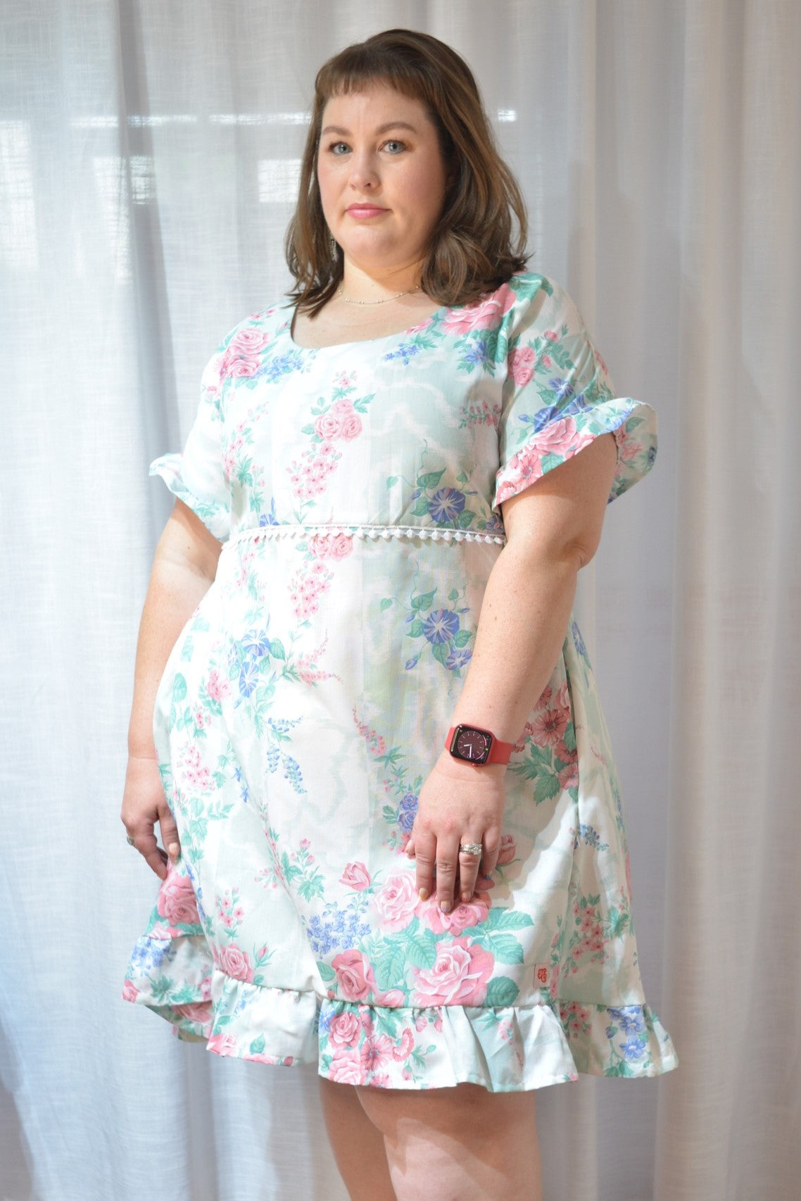 Ruffle Dress - Sweet Rose Garden Size 16