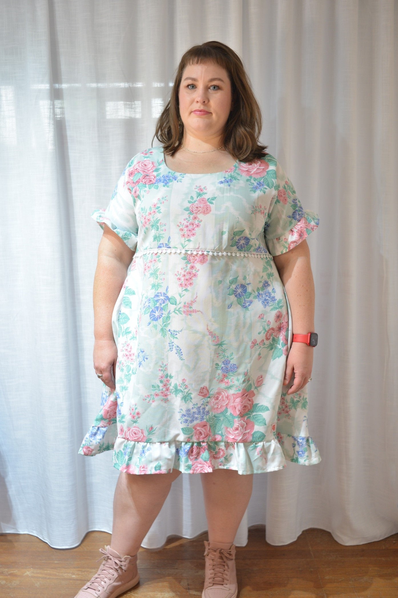 Ruffle Dress - Sweet Rose Garden Size 16