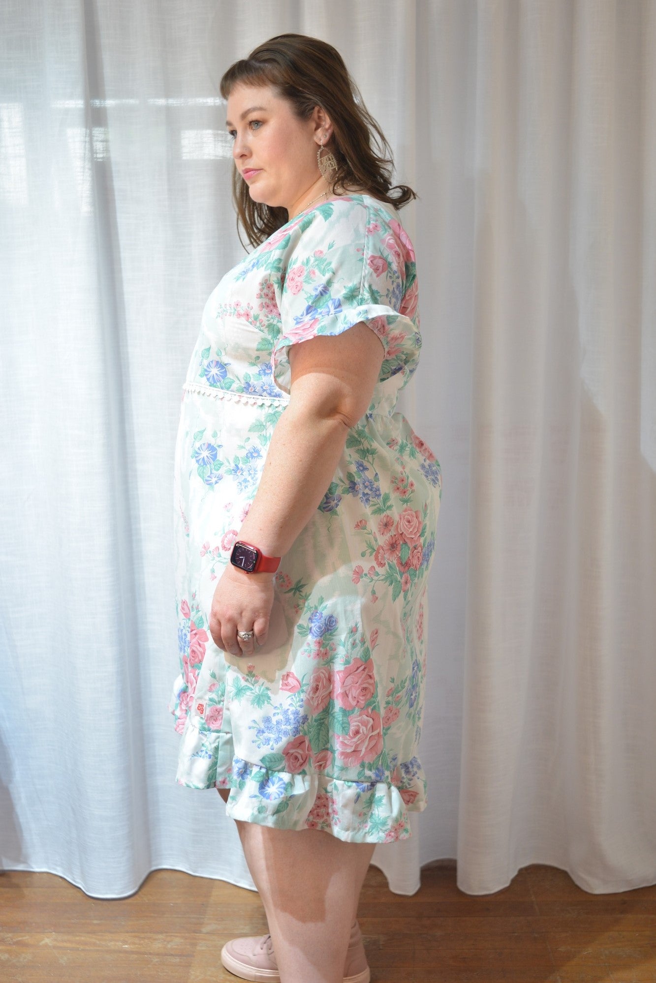 Ruffle Dress - Sweet Rose Garden Size 16