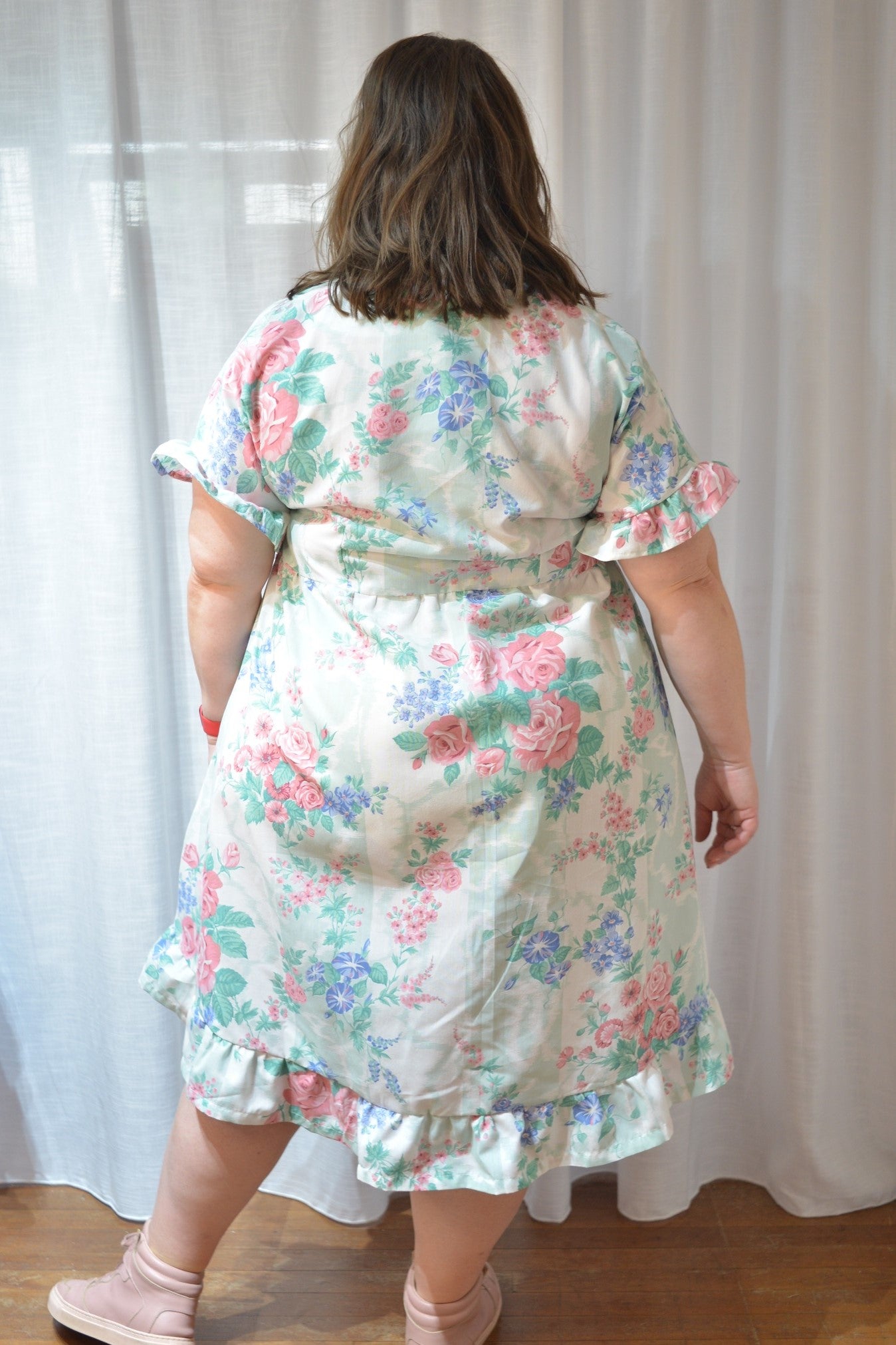 Ruffle Dress - Sweet Rose Garden Size 16
