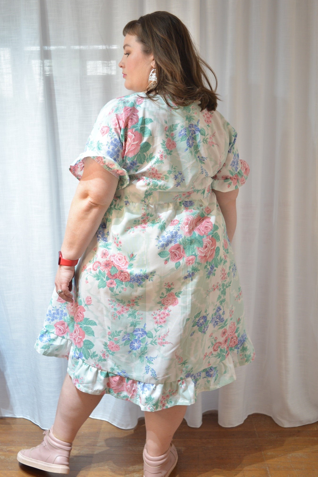 Ruffle Dress - Sweet Rose Garden Size 16