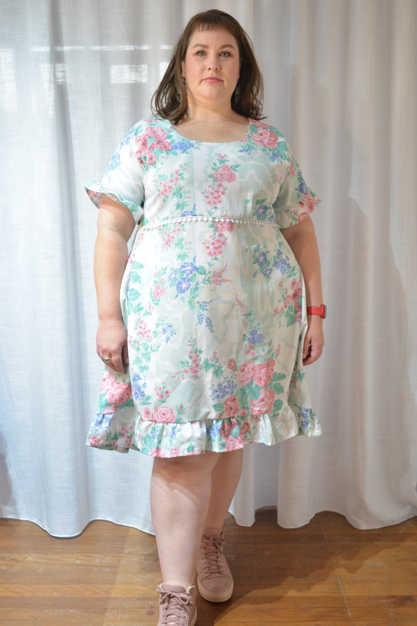 Ruffle Dress - Sweet Rose Garden Size 16