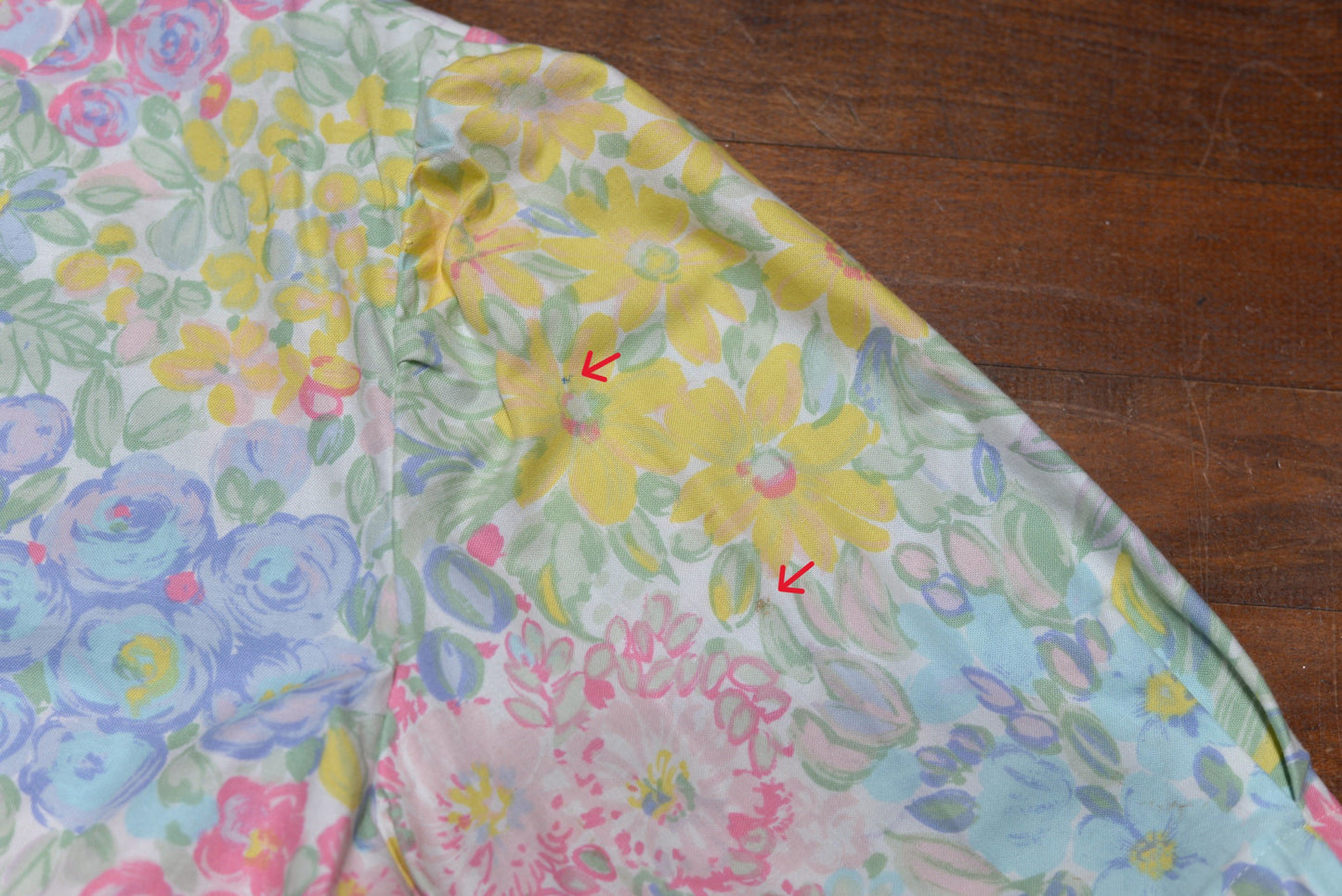Tie Front Top - Matisse's Garden Size 20 (SECOND)