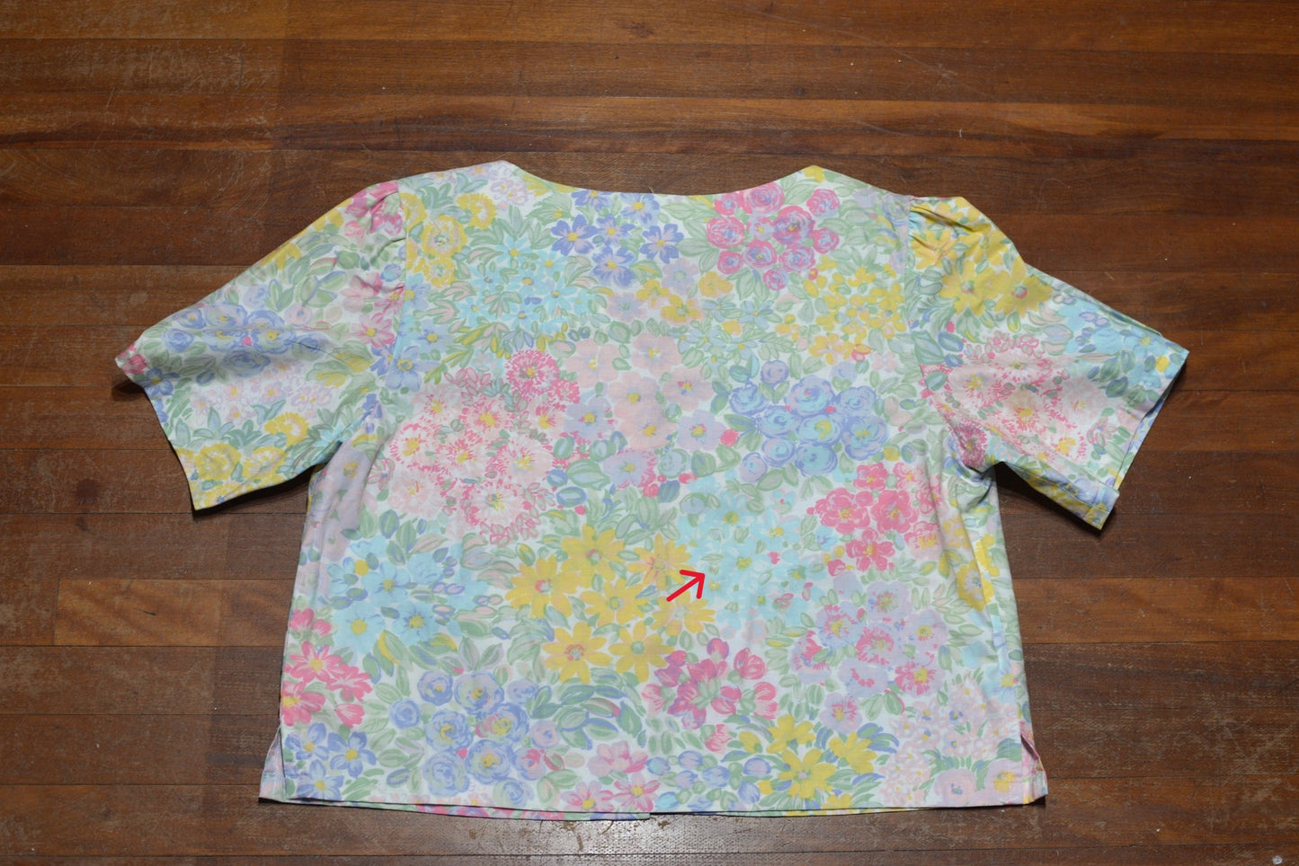 Tie Front Top - Matisse's Garden Size 20 (SECOND)