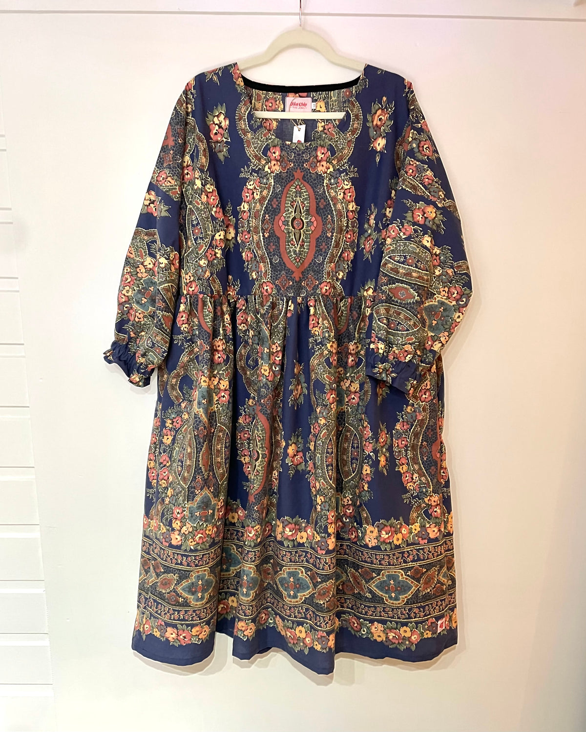 Dolman Sundress Long Sleeve - Size 18 - Night through Stained Glass