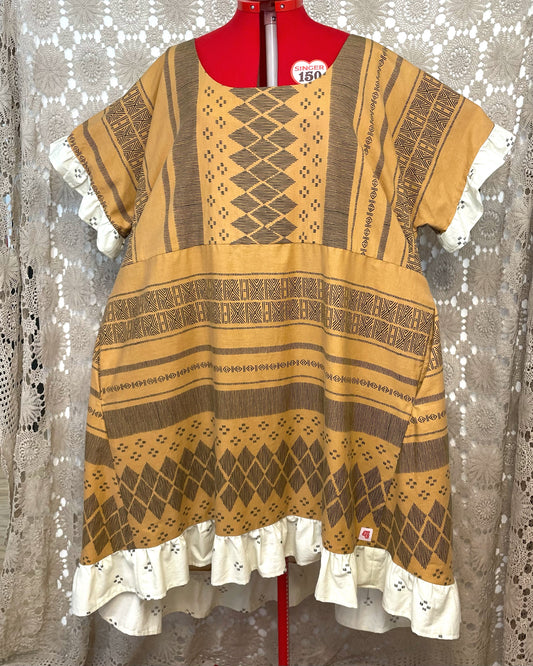 Ruffle Dress - Terracotta Tile Size 30