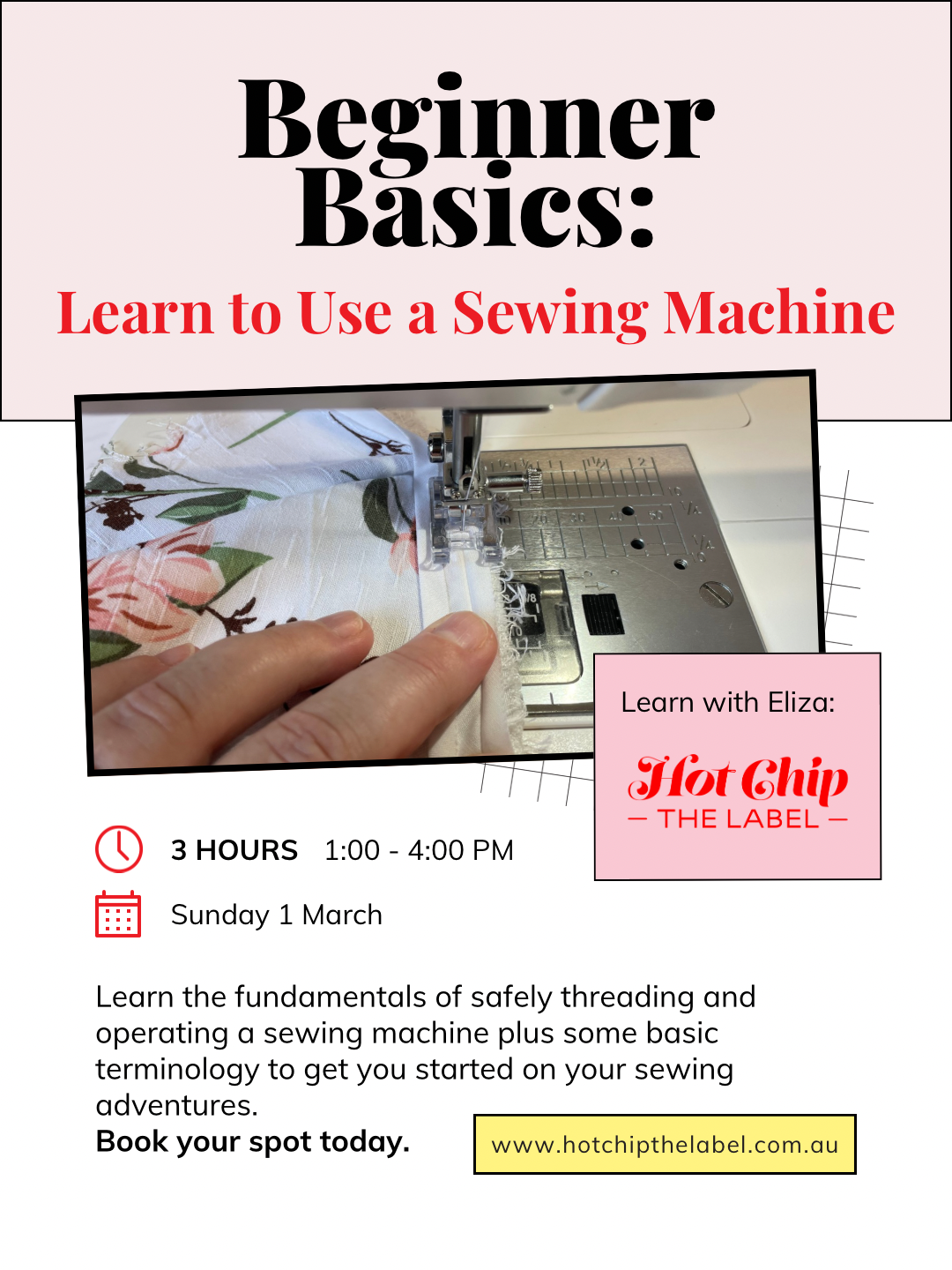 Beginner Basics: Learn to Use a Sewing Machine