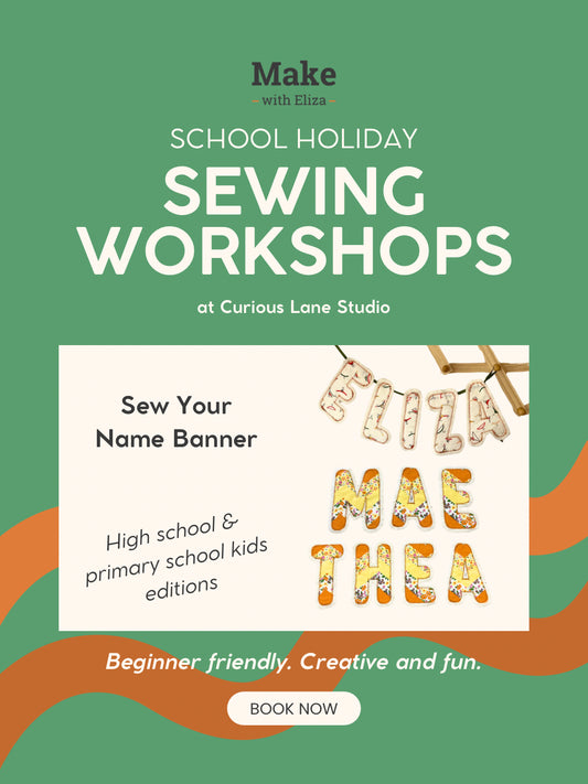 Sew Your Name Banner Workshop (Primary School Kids Edition)