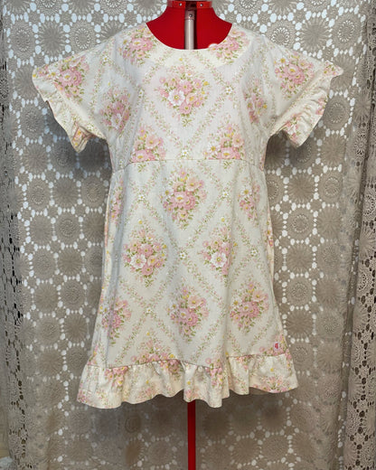 Ruffle Dress - Subtle Vintage Florals Size 20
