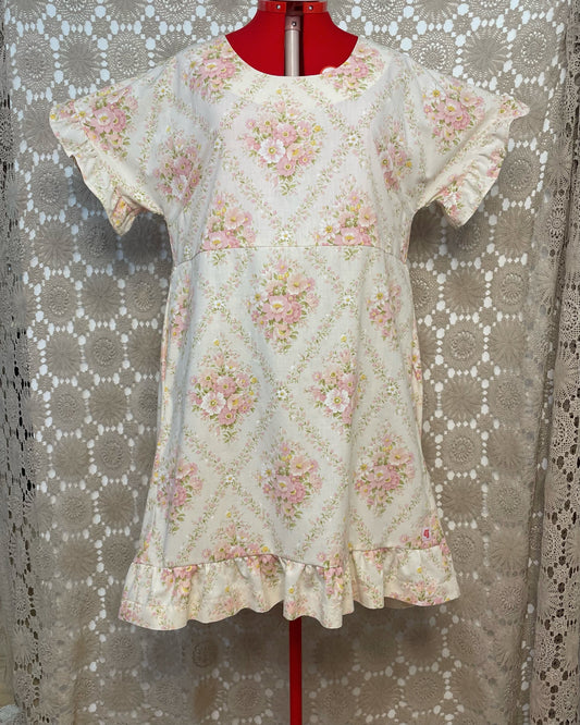 Ruffle Dress - Subtle Florals Size 20