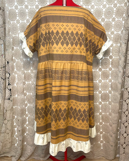 Ruffle Dress - Terracotta Tile Size 30