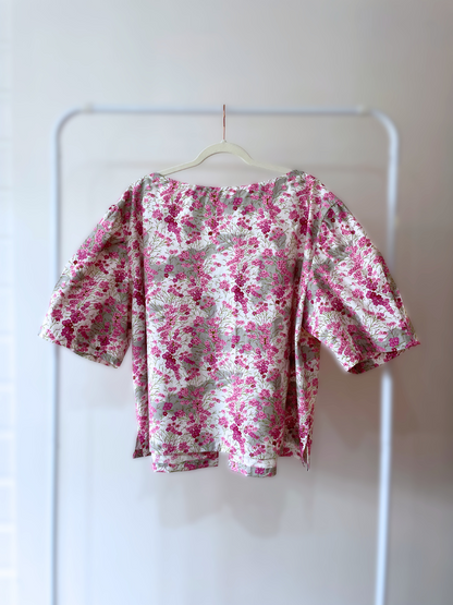 Tie Front Top - Size 30 - Wax Flower