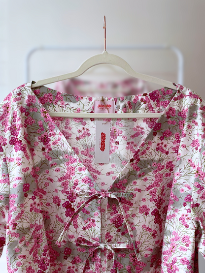 Tie Front Top - Size 30 - Wax Flower