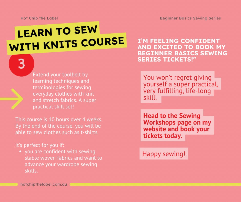Beginner Basics: Learn to Sew with Knits Course