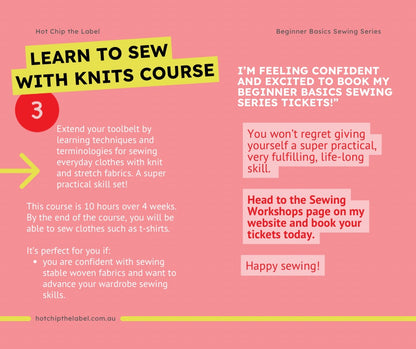 Beginner Basics: Learn to Sew with Knits Course