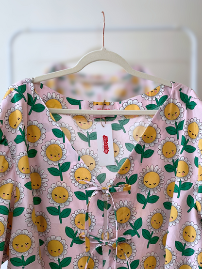 Tie Front Top - Size 30 - Pop Daisies