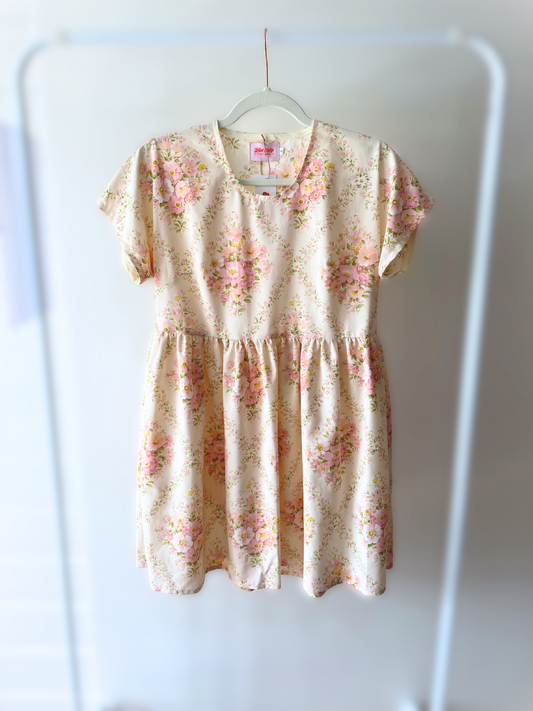 Dolman Sundress - Size 6 - Subtle Regency Florals
