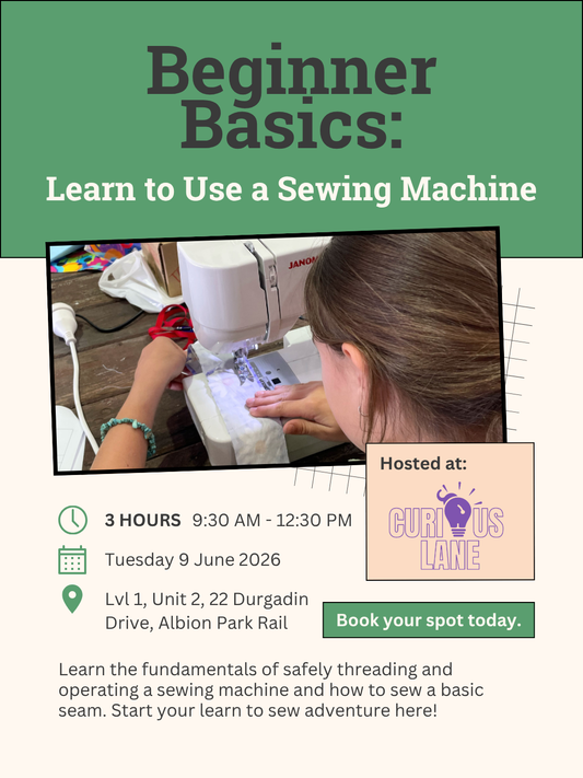 Beginner Basics: Learn to Use a Sewing Machine JUNE