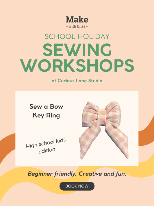 Sew a Bow Key Ring Workshop (High School Kids Edition)