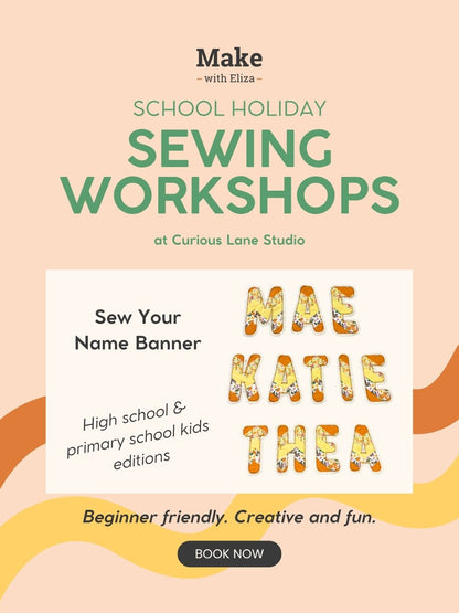Sew Your Name Banner (Primary School Kids Edition)
