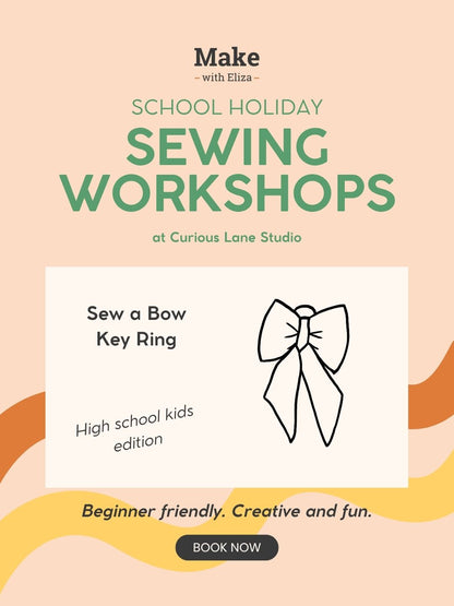 Sew a Bow Key Ring (High School Kids Edition)